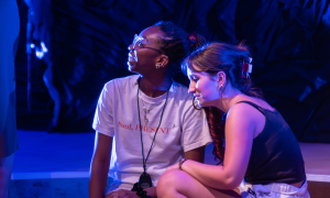 Theatre majors Ariel Ford (left) and Eliza Davis (right).