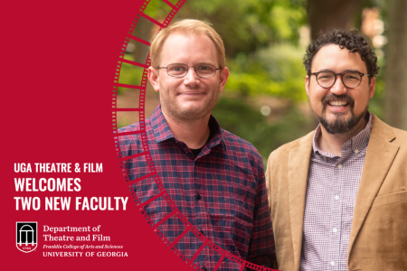 Two faculty members Alex Mason and Jeff Sherwood standing next to one another. 